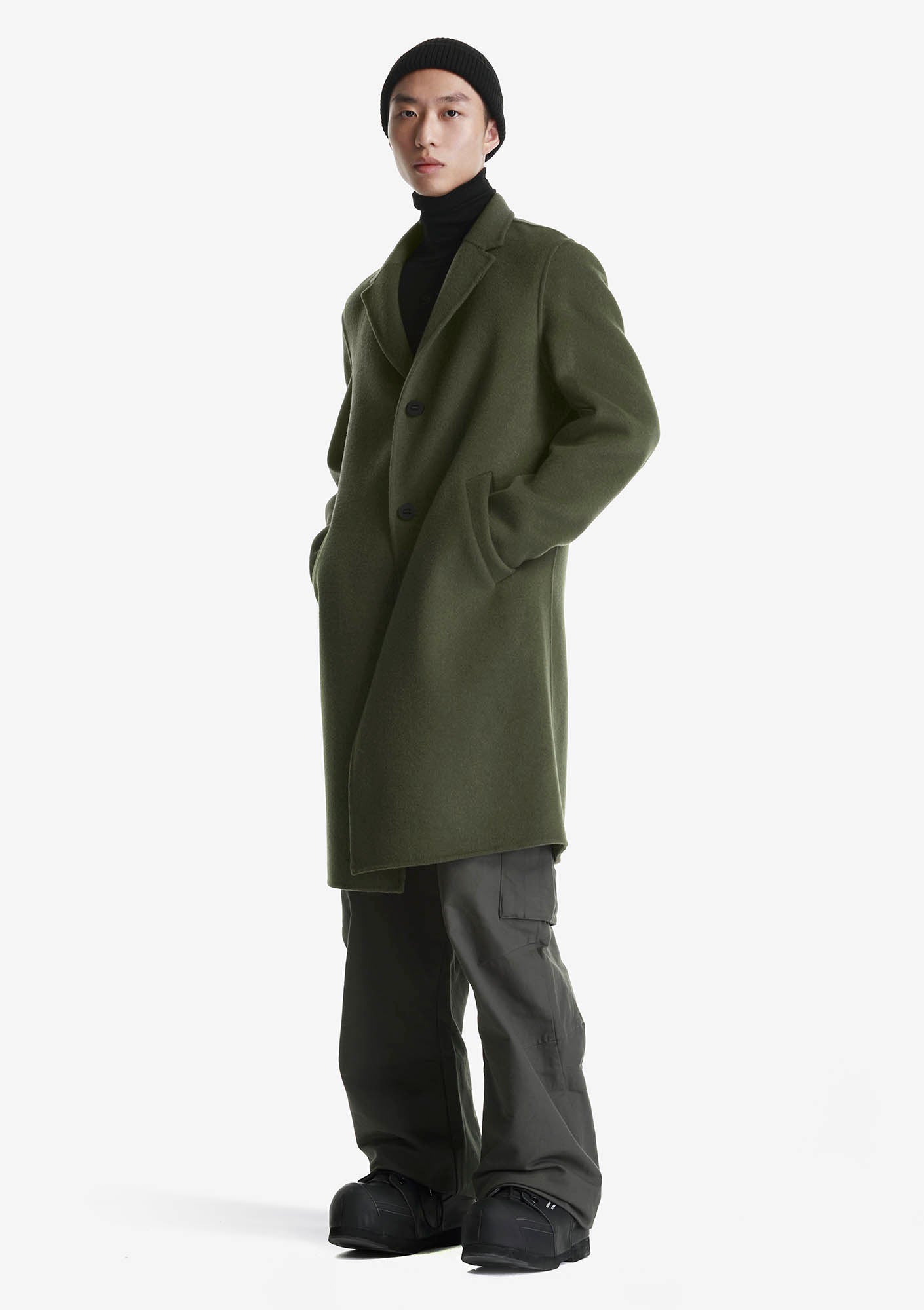 Шерстяное пальто Qm404-57 GRAV
