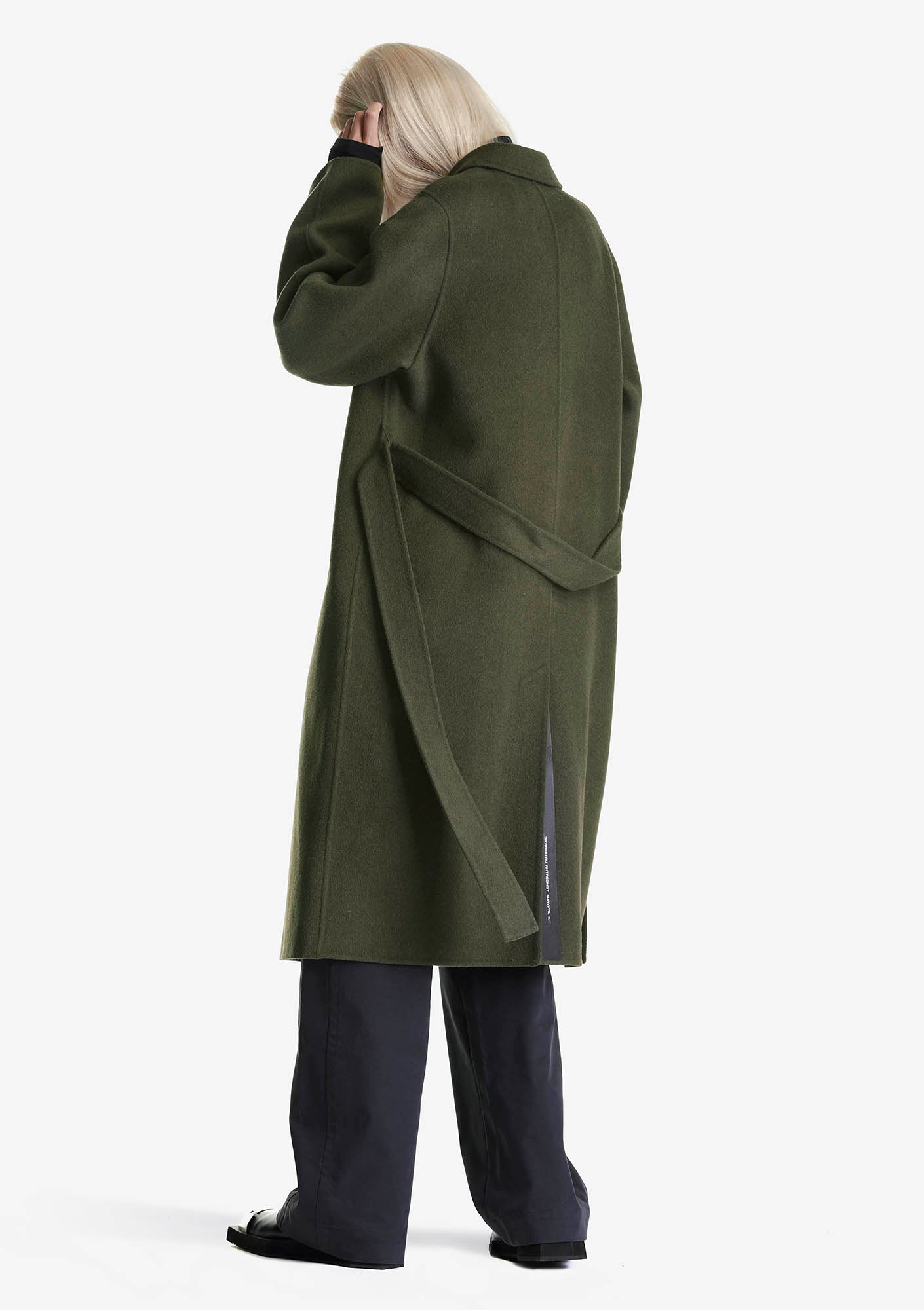 Шерстяное пальто Qw418-57 GRAV