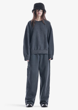 Широкие трикотажные брюки FRISSON Rw220
