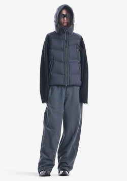 Широкие трикотажные брюки FRISSON Rw220