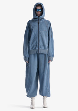 Широкие трикотажные брюки FRISSON Rw220