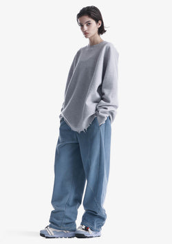 Широкие трикотажные брюки FRISSON Rw220
